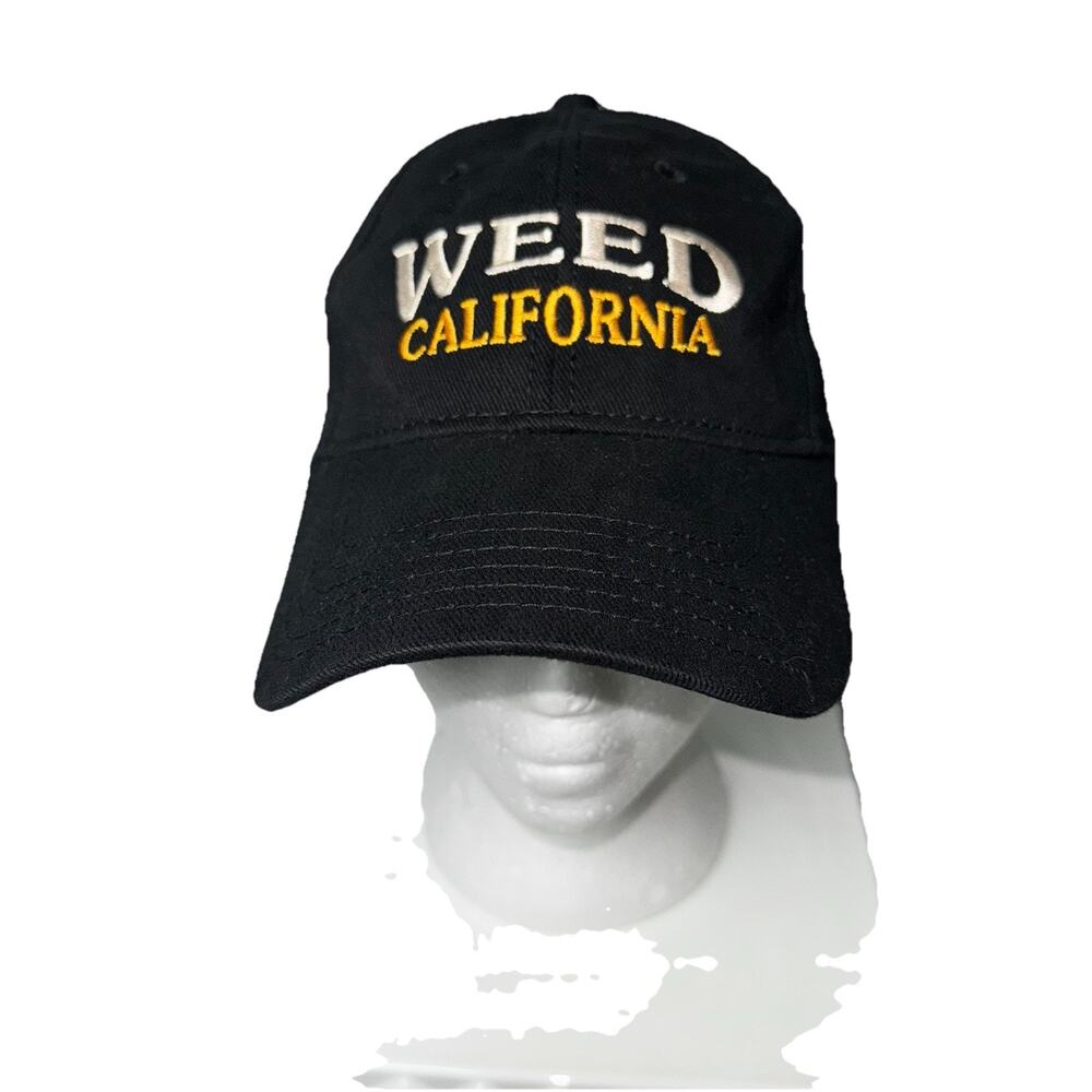 Weed California Snapback‎ Baseball Cap Black OS Adjustable Embroidered Otto Cap